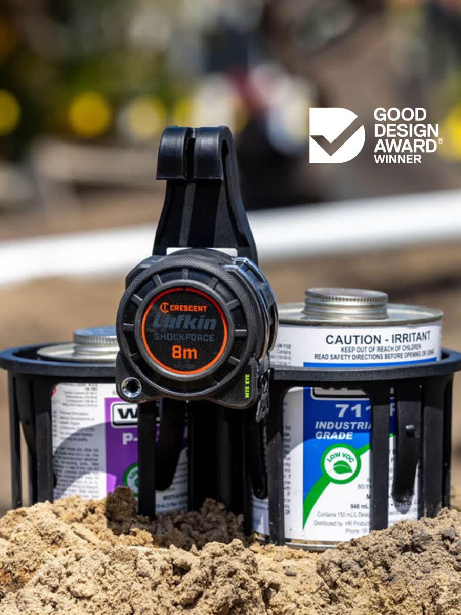 Black constricta multi pot grip - solvent cement holder - goood design award

